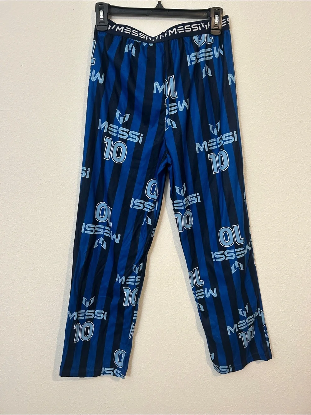 Boys' Navy 'Unstoppable' Long Sleeve Top & Blue Messi Print Pajama Pants